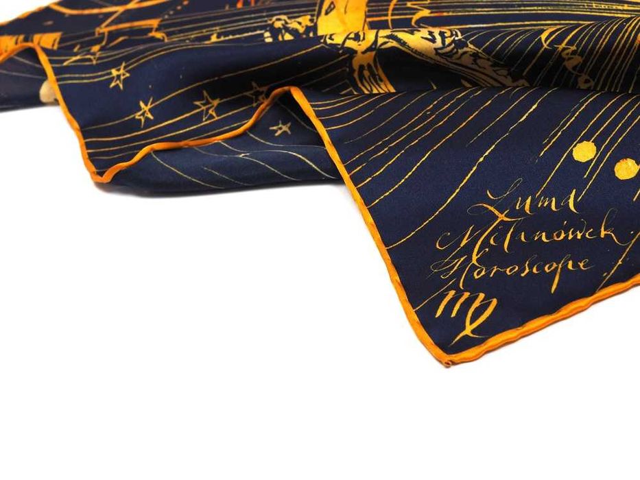 Apaszka Jedwabna Zodiak Ryby 67x67cm Anny Halarewicz