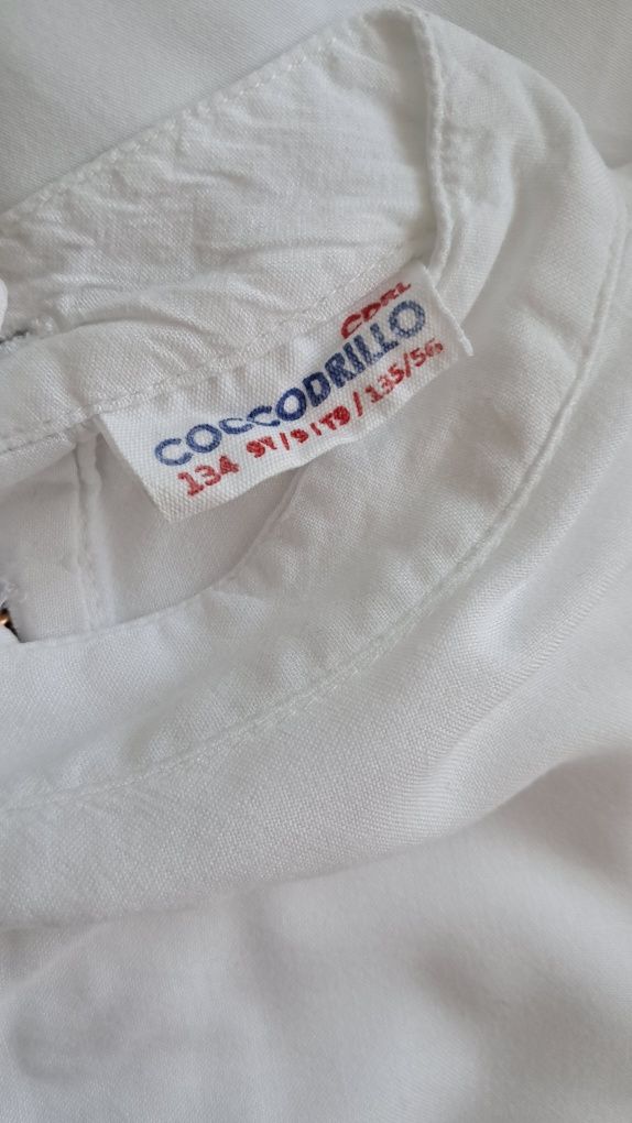 Elegancka biała bluzeczka Coccodrillo 134
