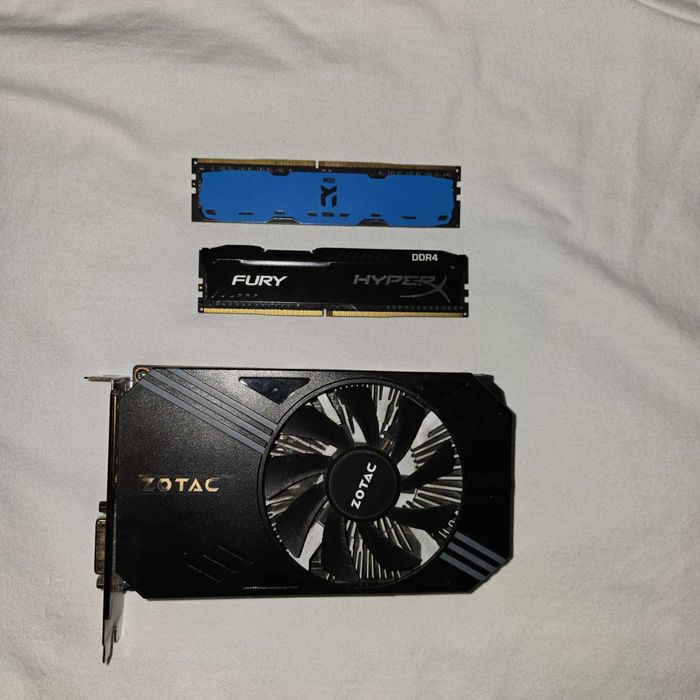 ZOTAC GEFORCE GTX 1060 6GB + 2 Kości RAM DDR4 8GB *za darmo!*