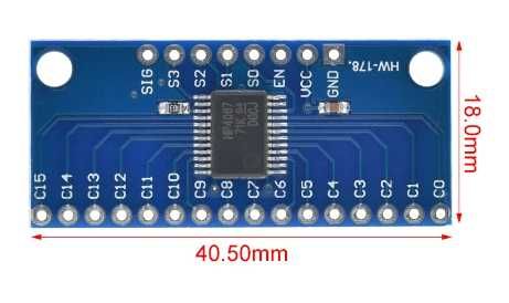 Multiplekser/demultiplekser HP4067 CD74HC4067 MUX do Arduino