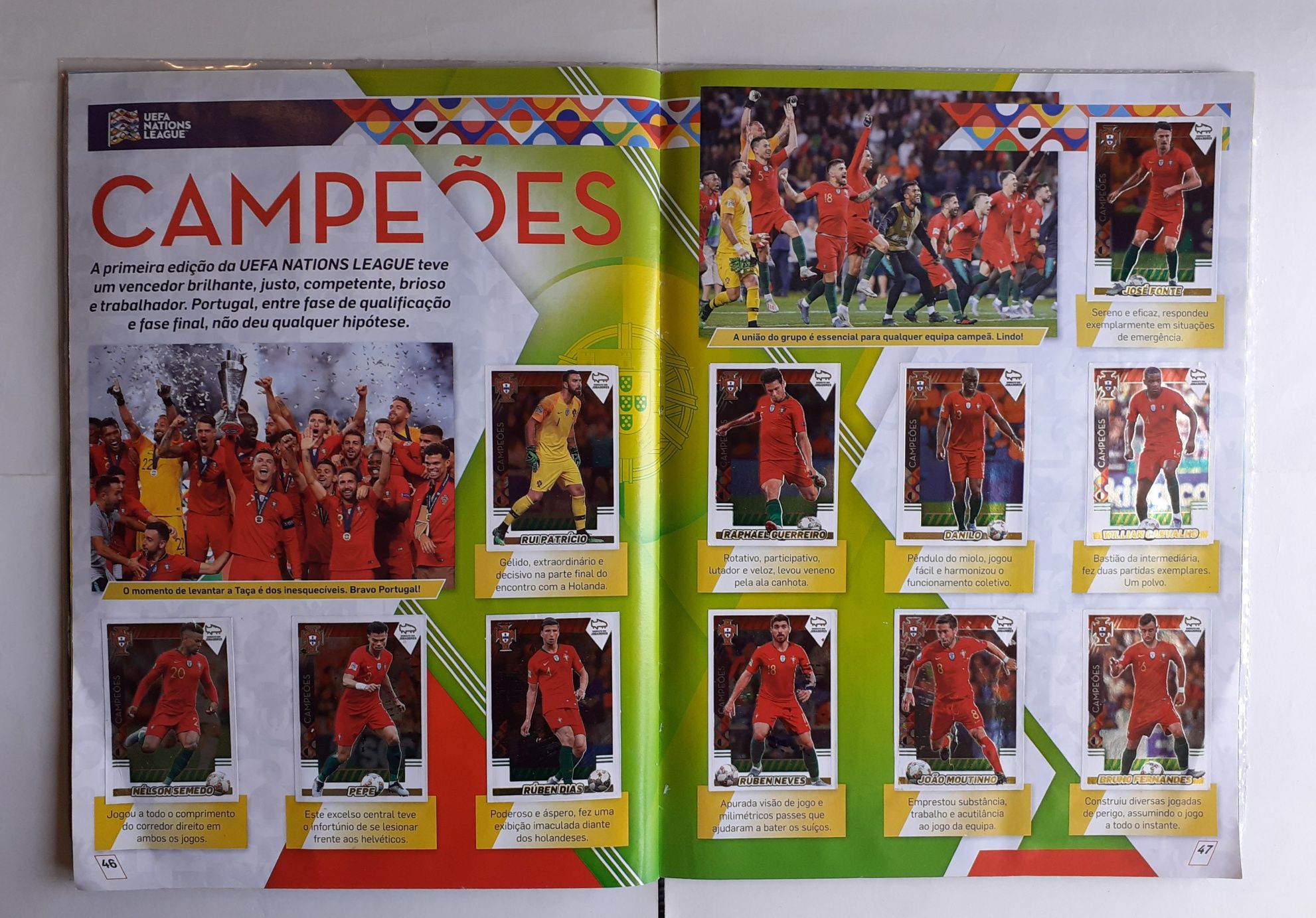 Caderneta Completa Panini Liga Nos Futebol 2019-20 Com Capa Protetora.