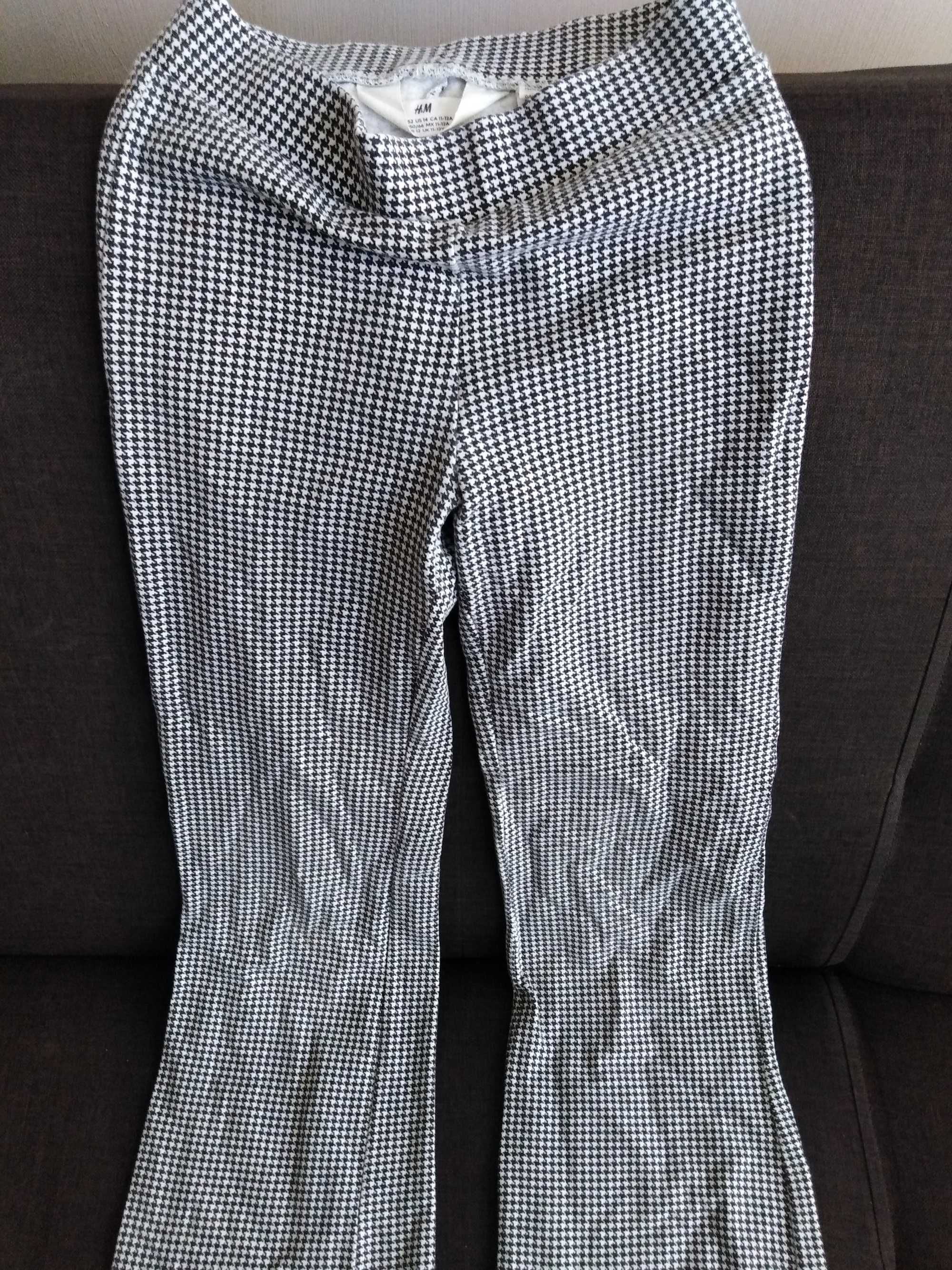 H&M spodnie bawełniane dzwony.