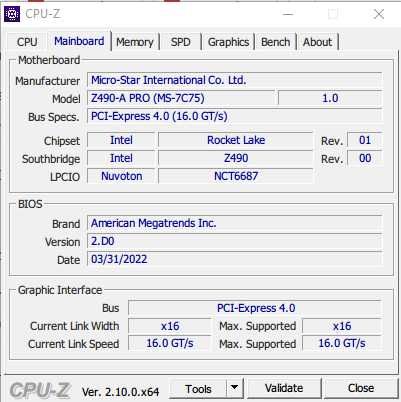 Комплект Core i7 11700F, MSI Z490-A PRO, DDR4 3200Mhz Kingston