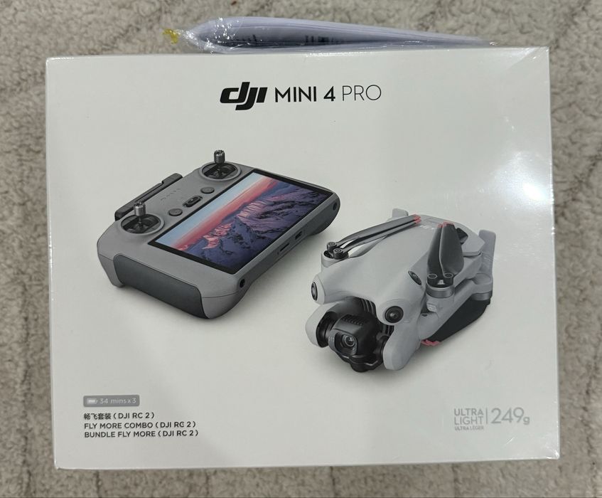 DJI Mini 4 Pro Fly More Combo – NOWY, fabrycznie zapakowany!