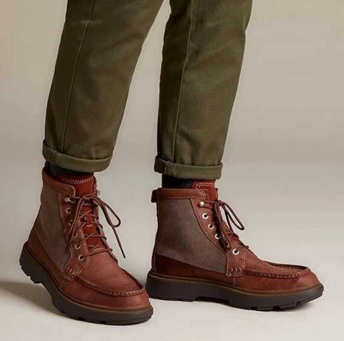 Ботинки Clarks Dempsey Peak Оригинал Натуральная Кожа