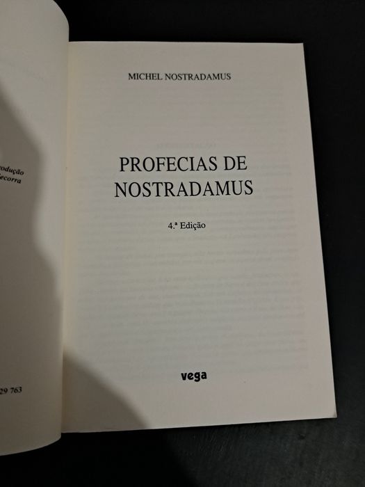 "As Profecias de Nostradamus"
Novo
12 euros
