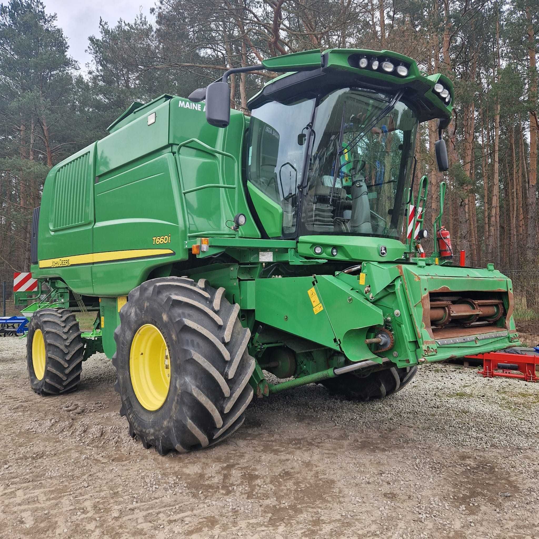 kombajn John Deere T660 i , heder 7,6 m, w660 , t670 , lexion