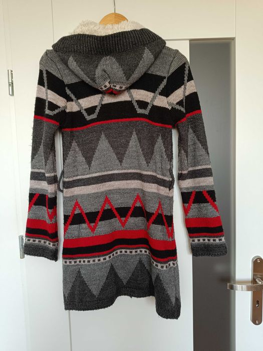 Sweter wełniany góralski vintage 38