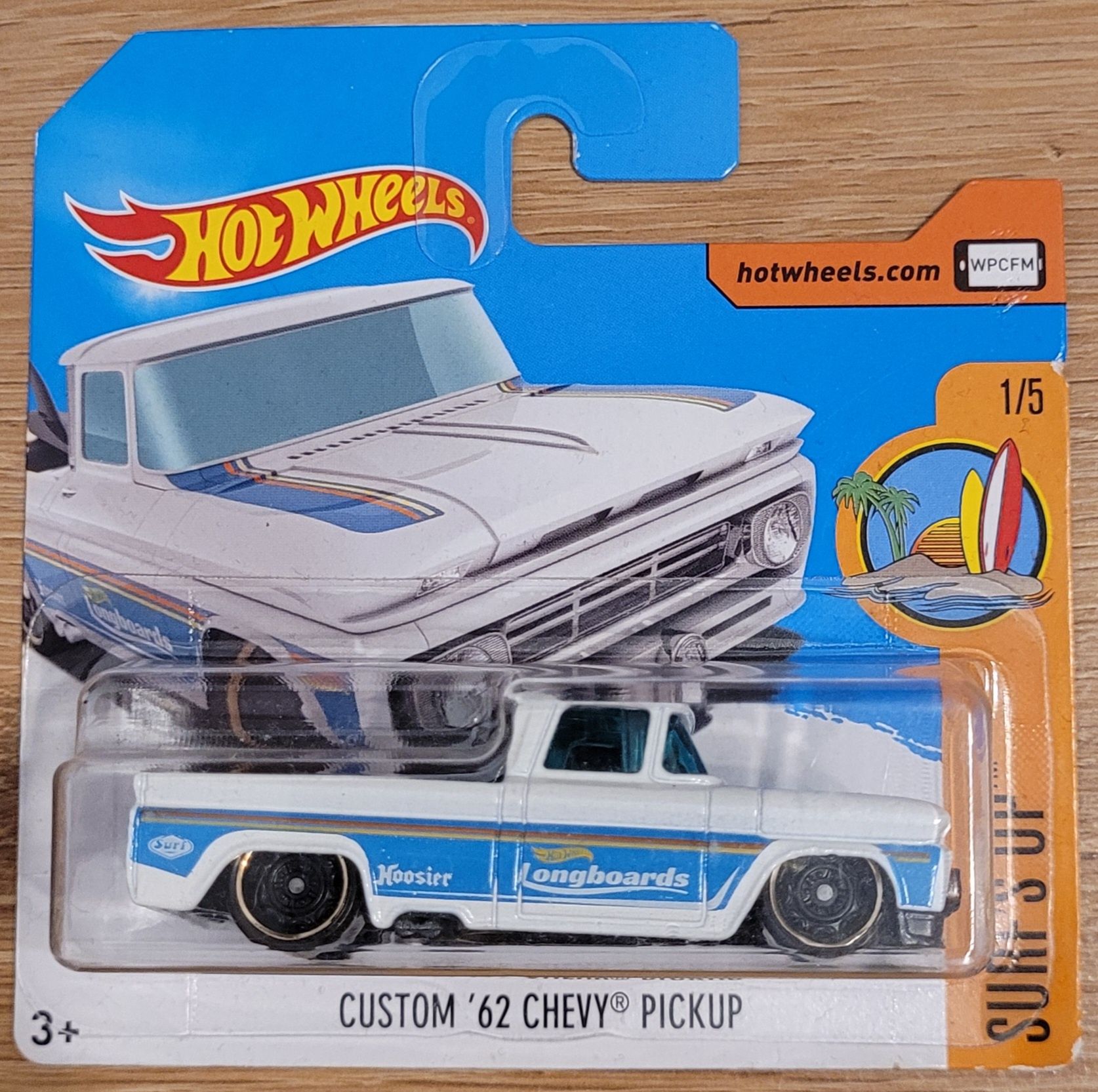 Custom Chevy Pickup 62 biały Hot Wheels