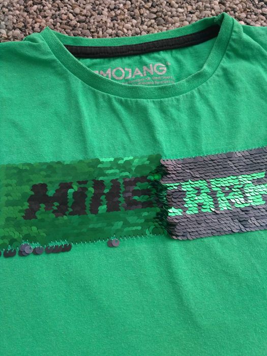 T-shirt podkoszulek 134 Monecraft Mojang Primark koszulka cliper