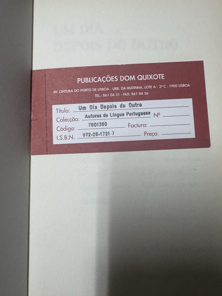 Livros um dia depois do outro e viradas do avesso