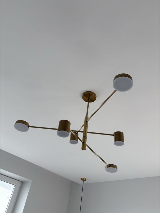 Люстра світильник сучасний золото