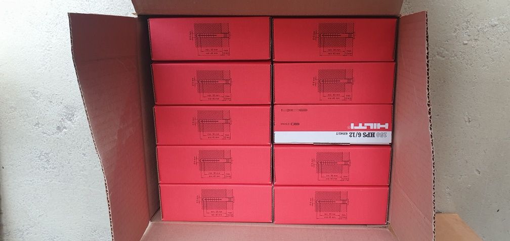 Kołki rozporowe 52mm x 6mm HILTI HPS 6/12  nie Fischer Klimas