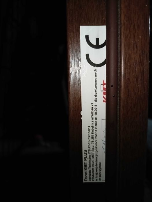 Drzwi zewnętrzne KMT z demontażu.