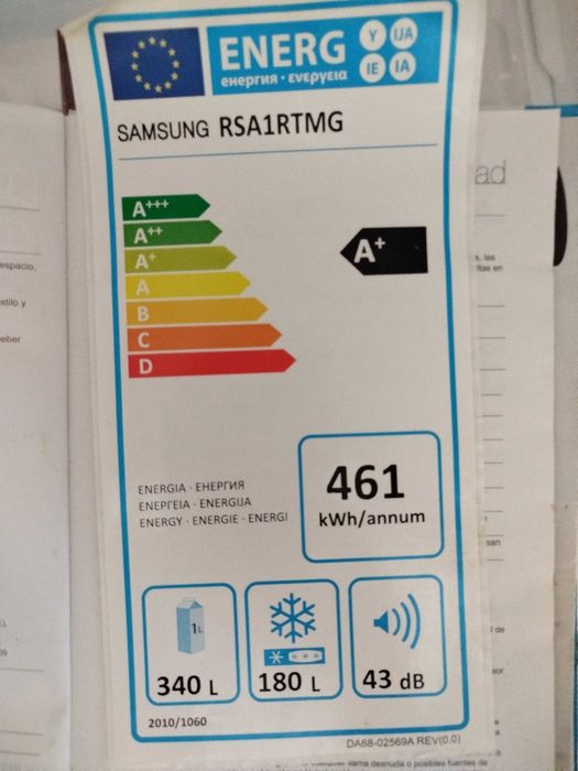 Frigorífico Americano Samsung 340L