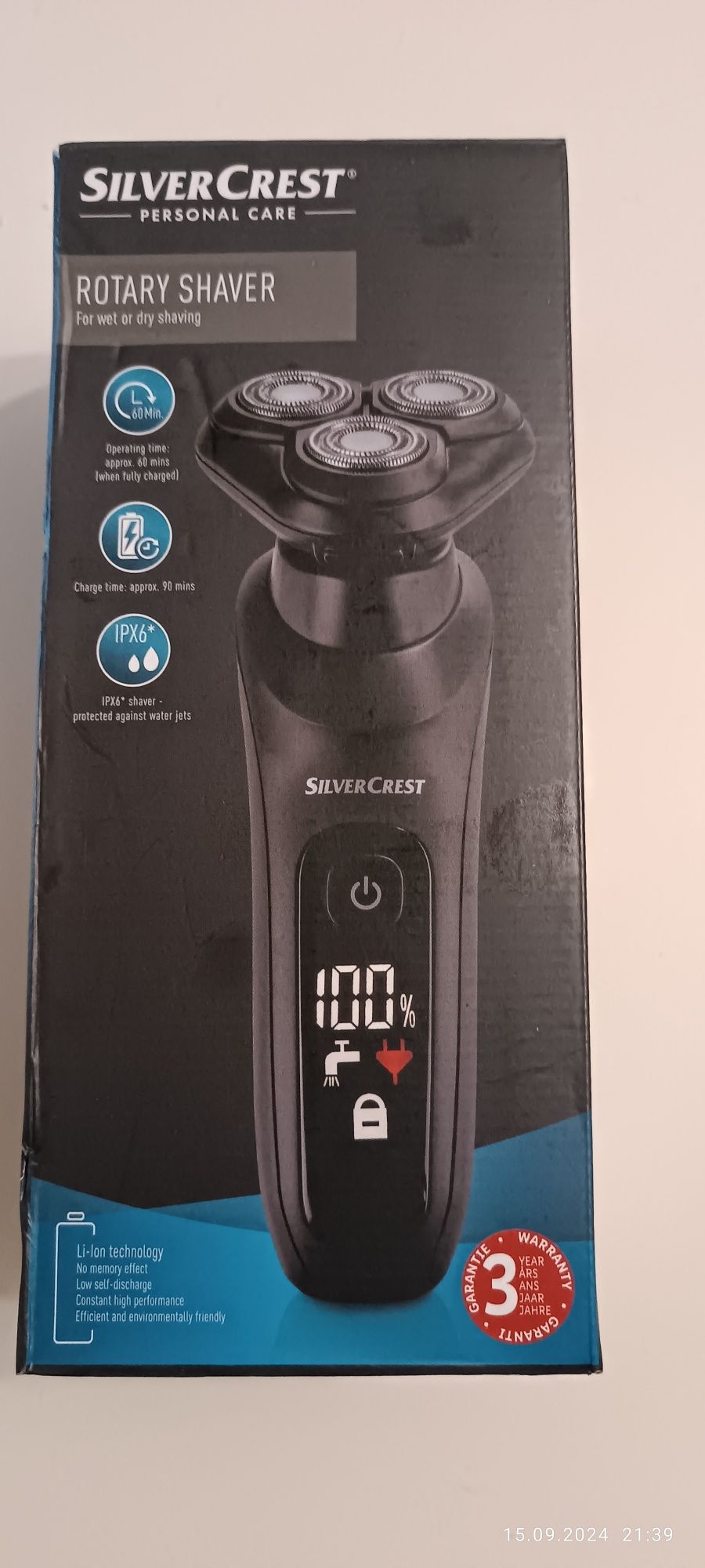Электробритва SilverCrest SRR 3.7 роторная 700 мАч 3,7 V