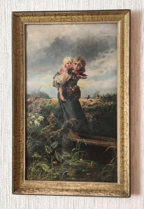 Reprodukcja obrazu «Dzieci uciekające przed burzą» K. Makowskiego