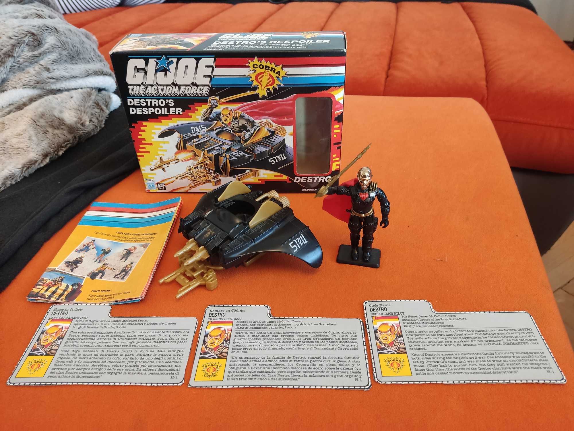 G. I. Joe GI Joe Destro Despoiler 100% kompletny,idealny stan. Lata 90