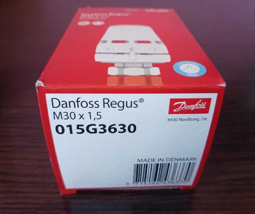 Термоголовки Danfoss Regus M30x1.5, вбудований датчик