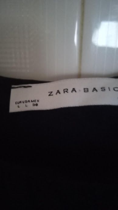 Vestido preto sem mangas da Zara, tamanho L, novo