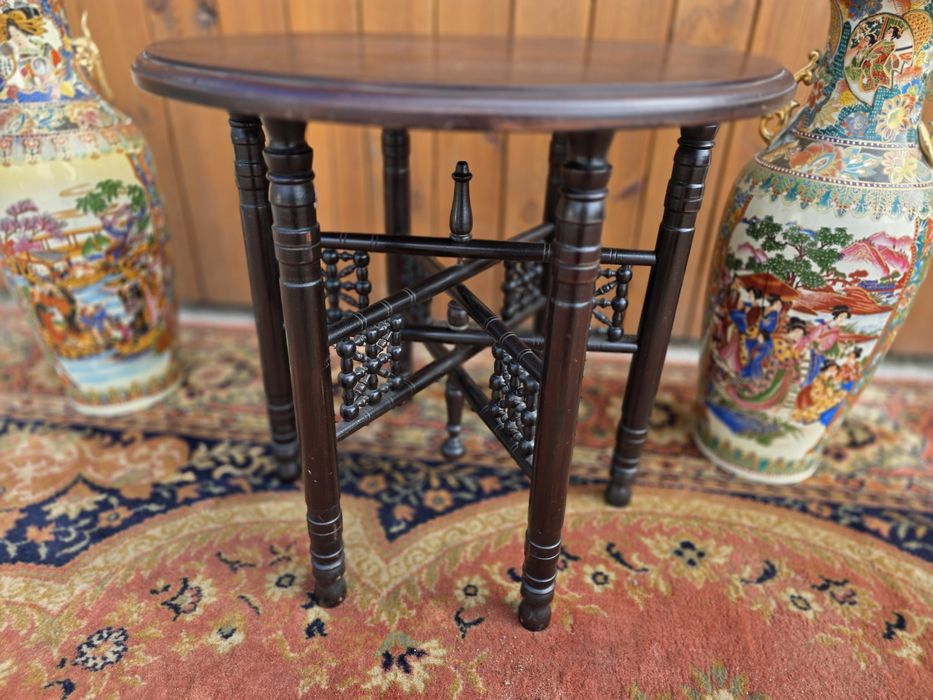 Stolik okrągły eklektyczny 55 cm #1632 Stylowy Węgrów