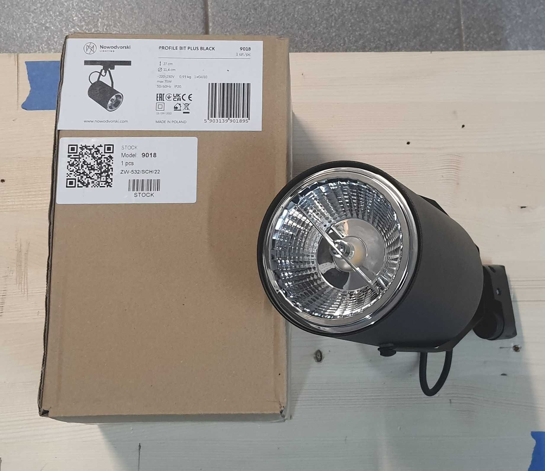 Lampa PROFILE BIT PLUS black 9018 Nowodvorski + żarówka