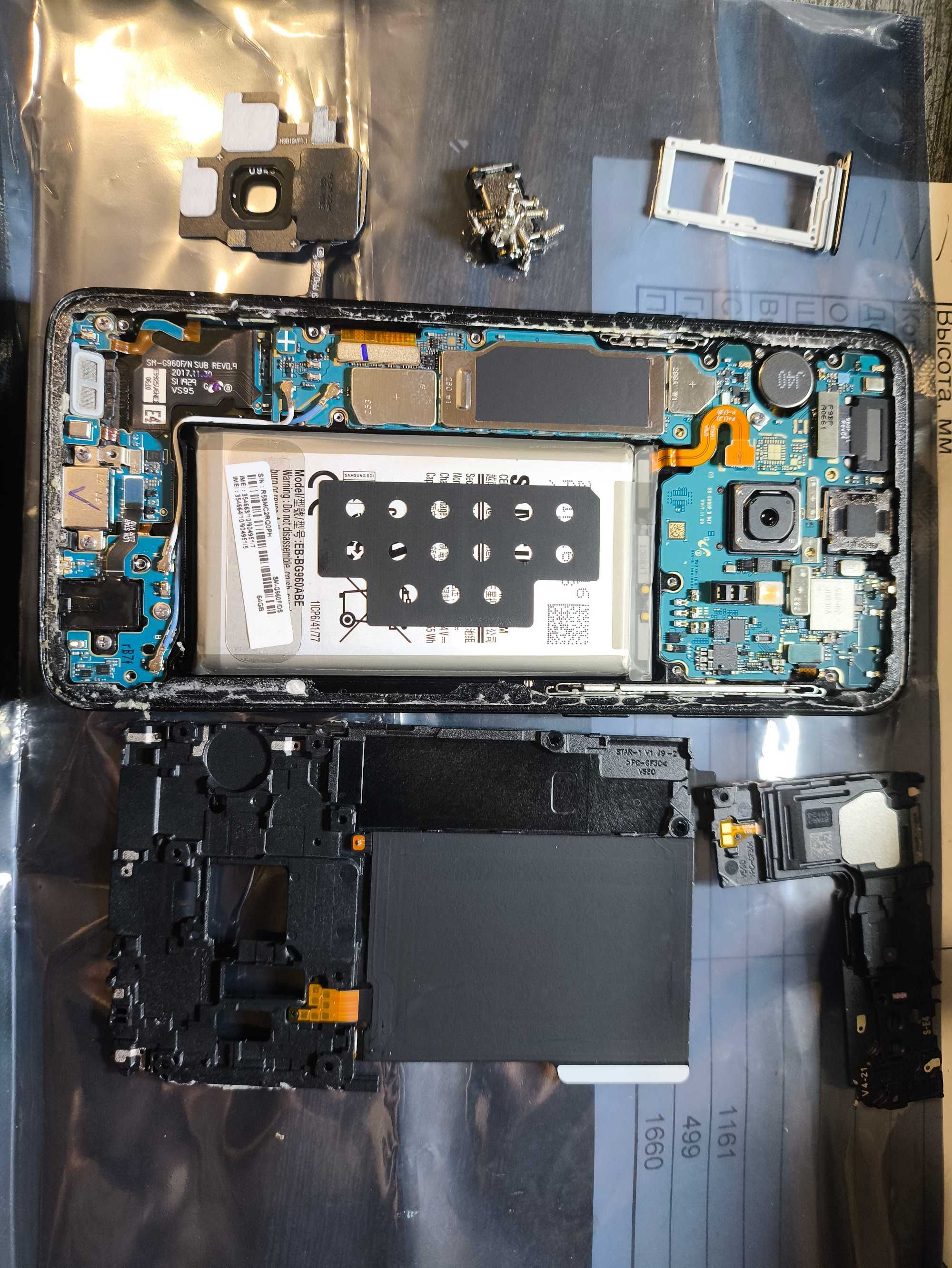 Разбор s9 g960f samsung