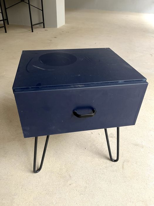 stoliczek nocny, niebieski, 2 sztuki