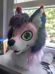 Fursuit lis różowy nowy