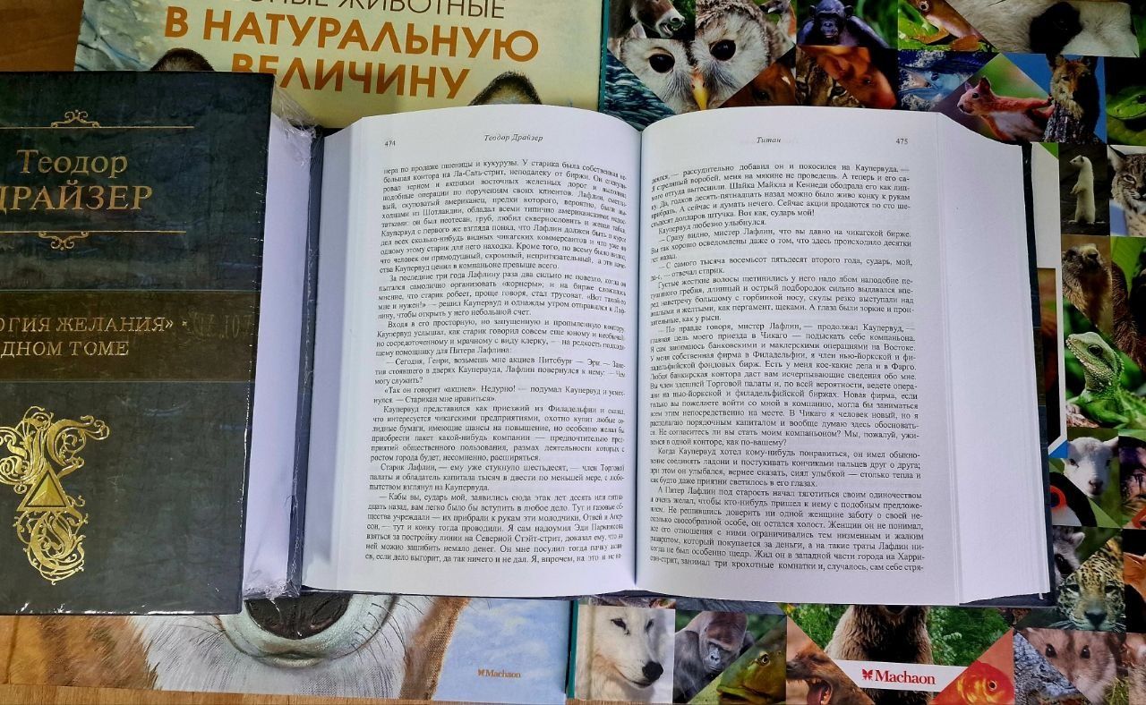 Теодор Драйвер в книжном переплёте 3 части Финансист, Титан, Стоик