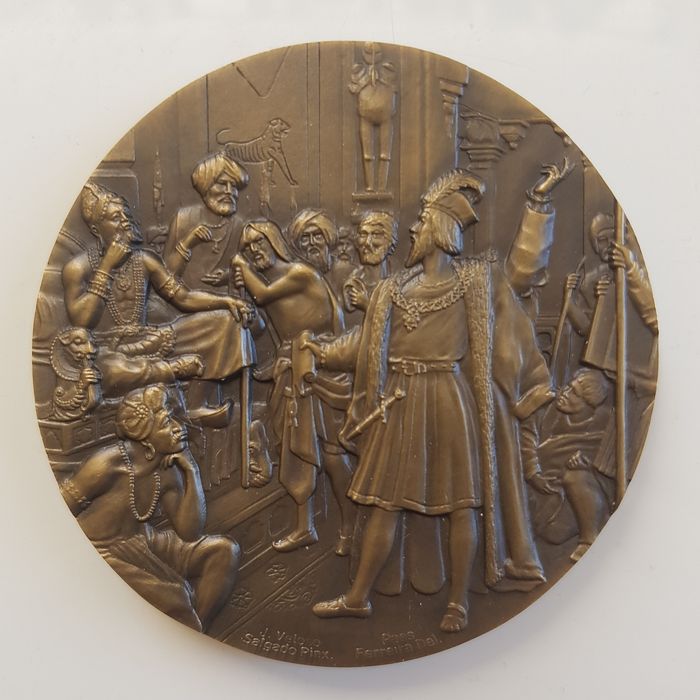 3 medalhas bronze antigas