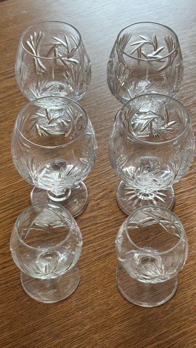 Literatki półmiska piękne Kryształ PRL zestawy