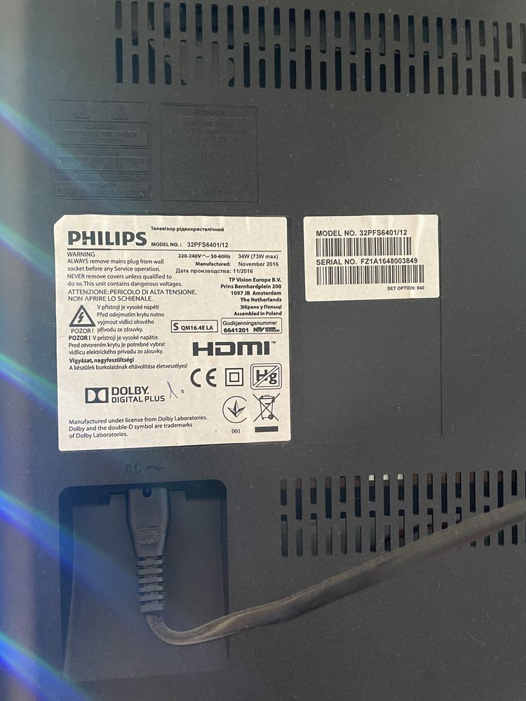 Телевізор Philips 32’ 32pfs6401/12