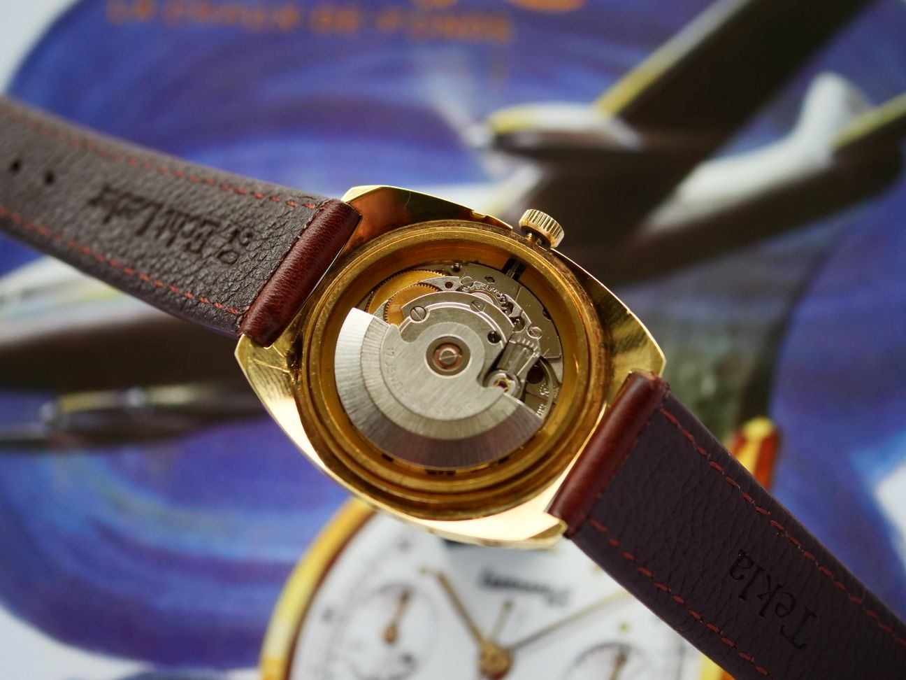 Heloisa stary zegarek lata 70te automatyczny idealny stan piekny vinta