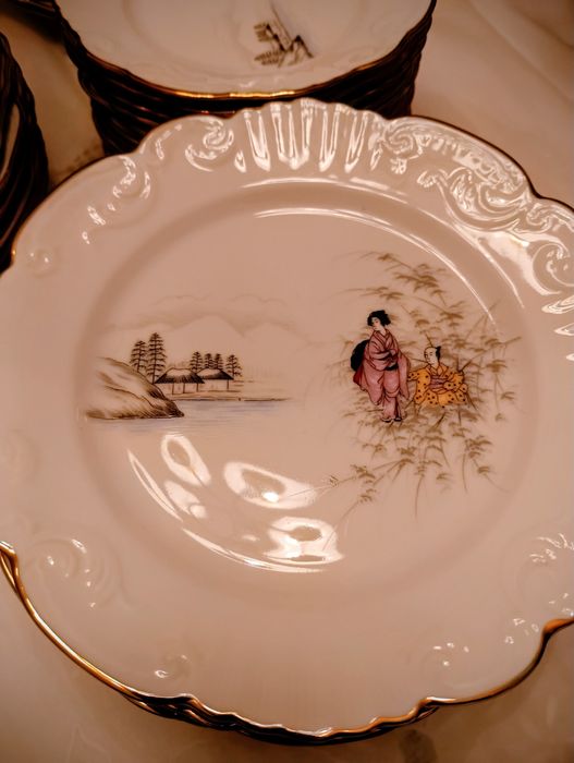 Serviço jantar e de café  Vista Alegre(Otaru) sem uso