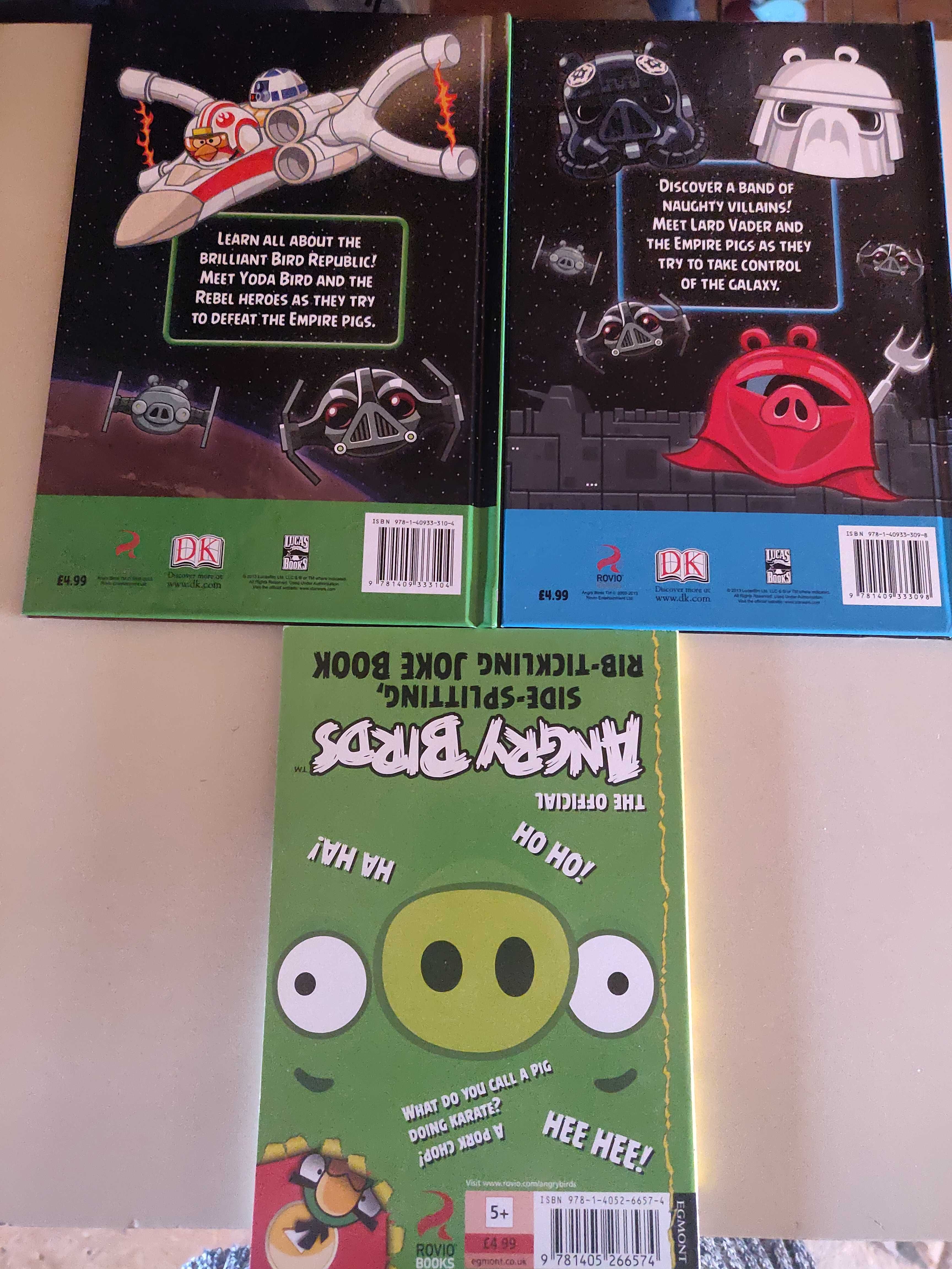 Angry birds książeczki i 2 DVD z bajkami