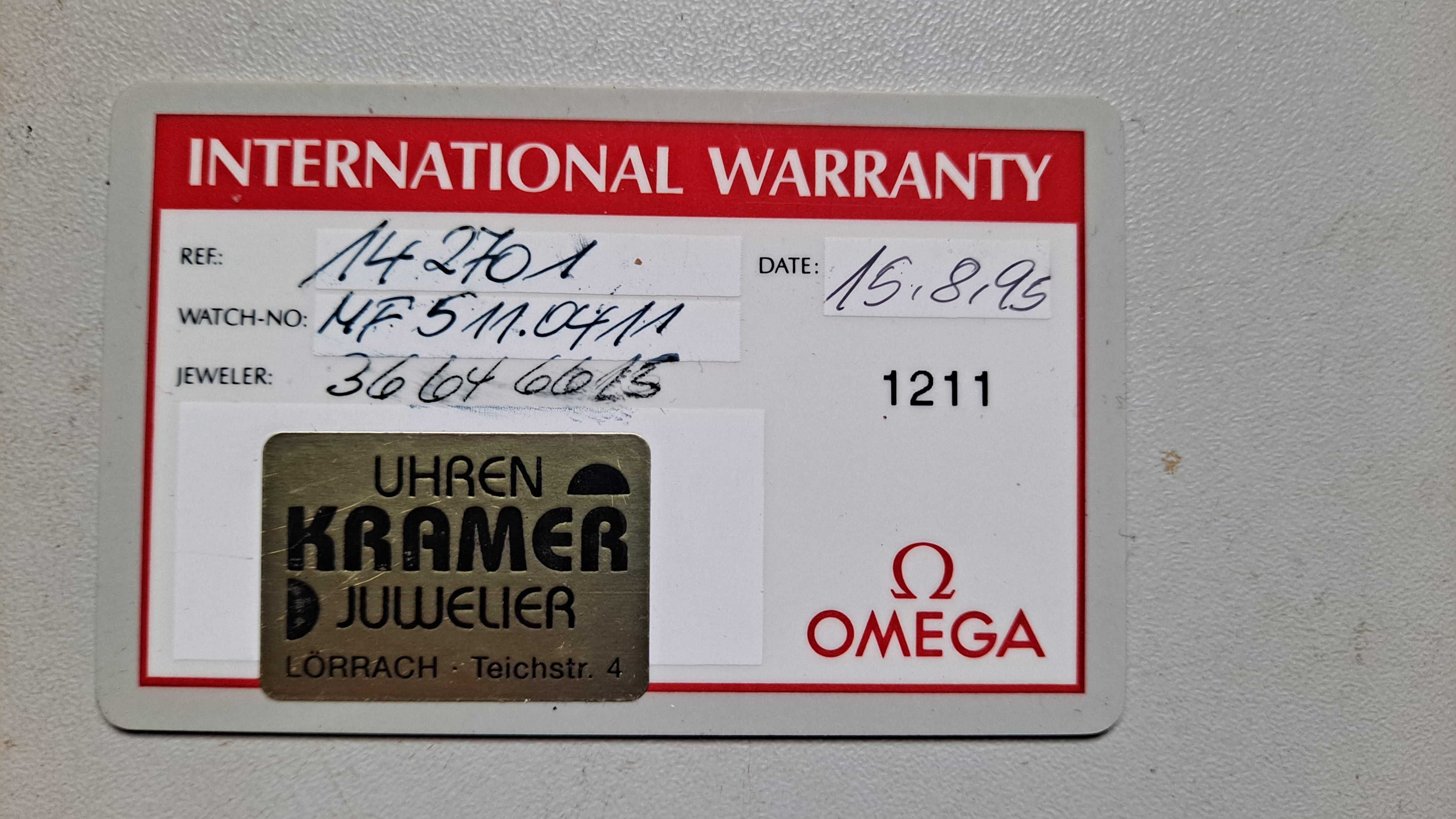 omega - karta - certyfikat