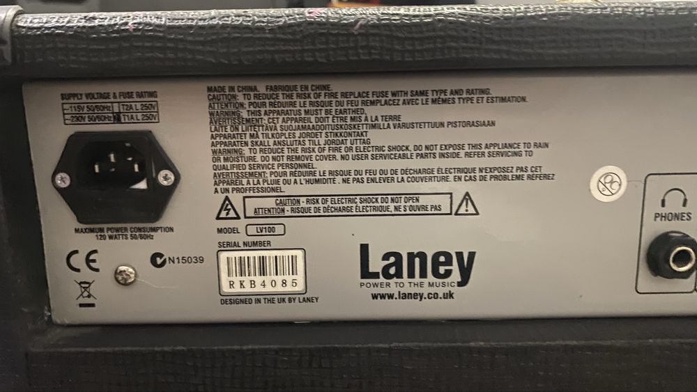 Гітарний комбопідсилювач Laney LV-100