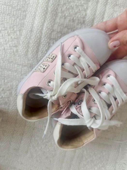 Повністю шкіряні кеди (15см. стелька)