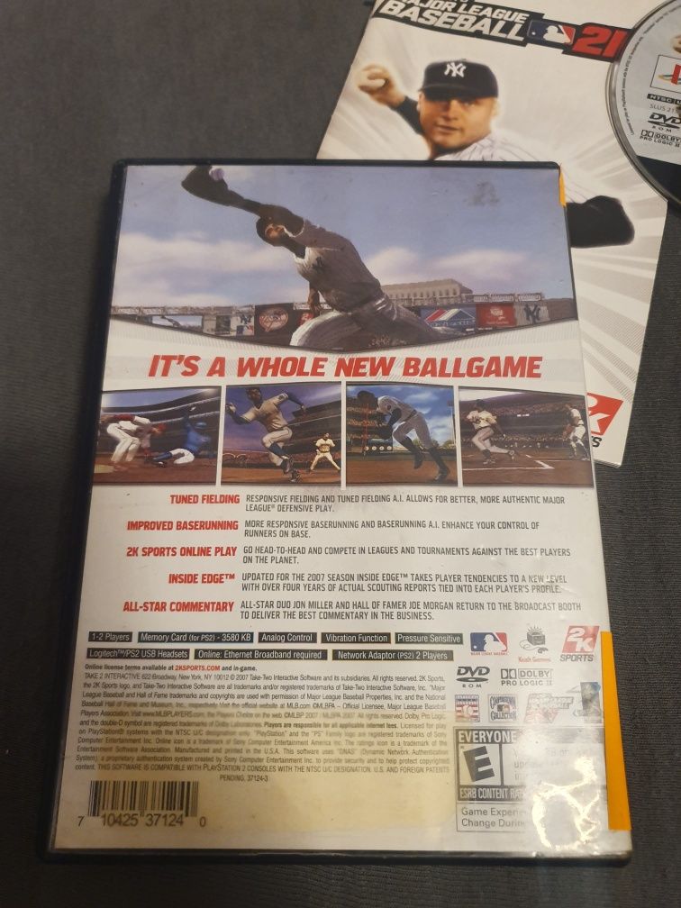 Gra gry ps2 playstation 2 NTSC 2k Sports Major League Baseball 2k7 usa
