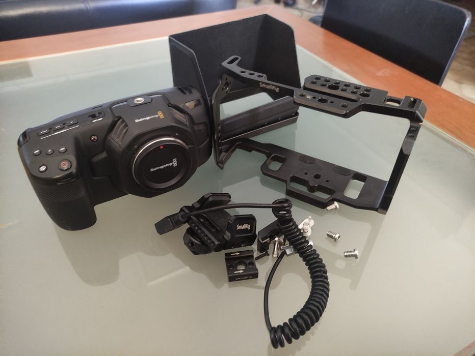 Kit Blackmagic pocket cinema camera 4K (quase perfeito)