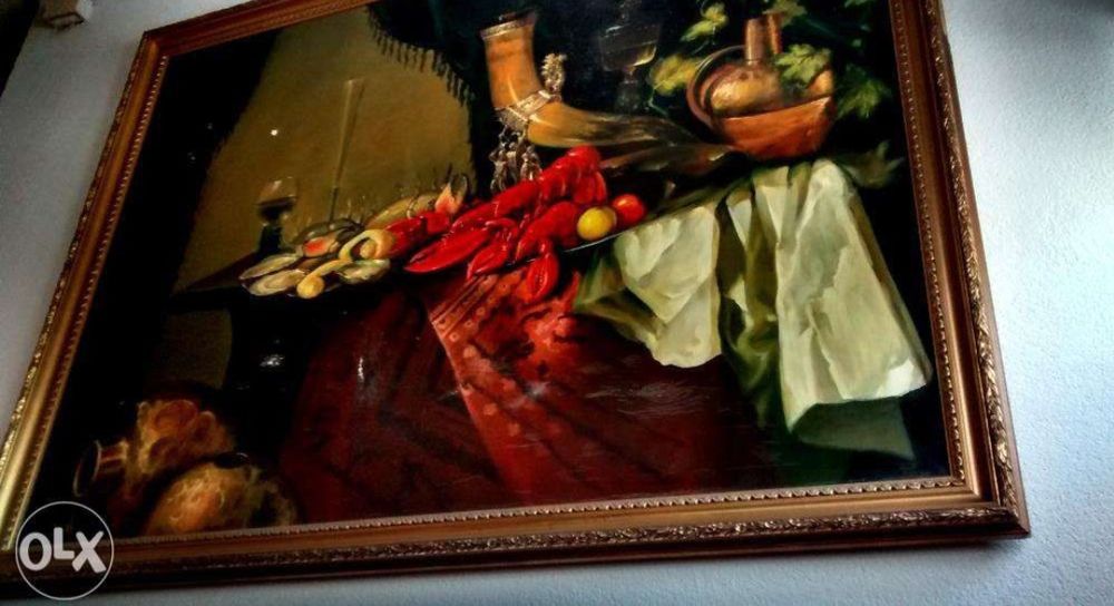 Obraz olej na płótnie 220x167 przepiękny olbrzymi