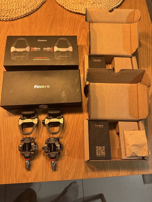 Pedały rowerowe Favero Assioma PRO RS-2 z dwustronnym pomiarem mocy