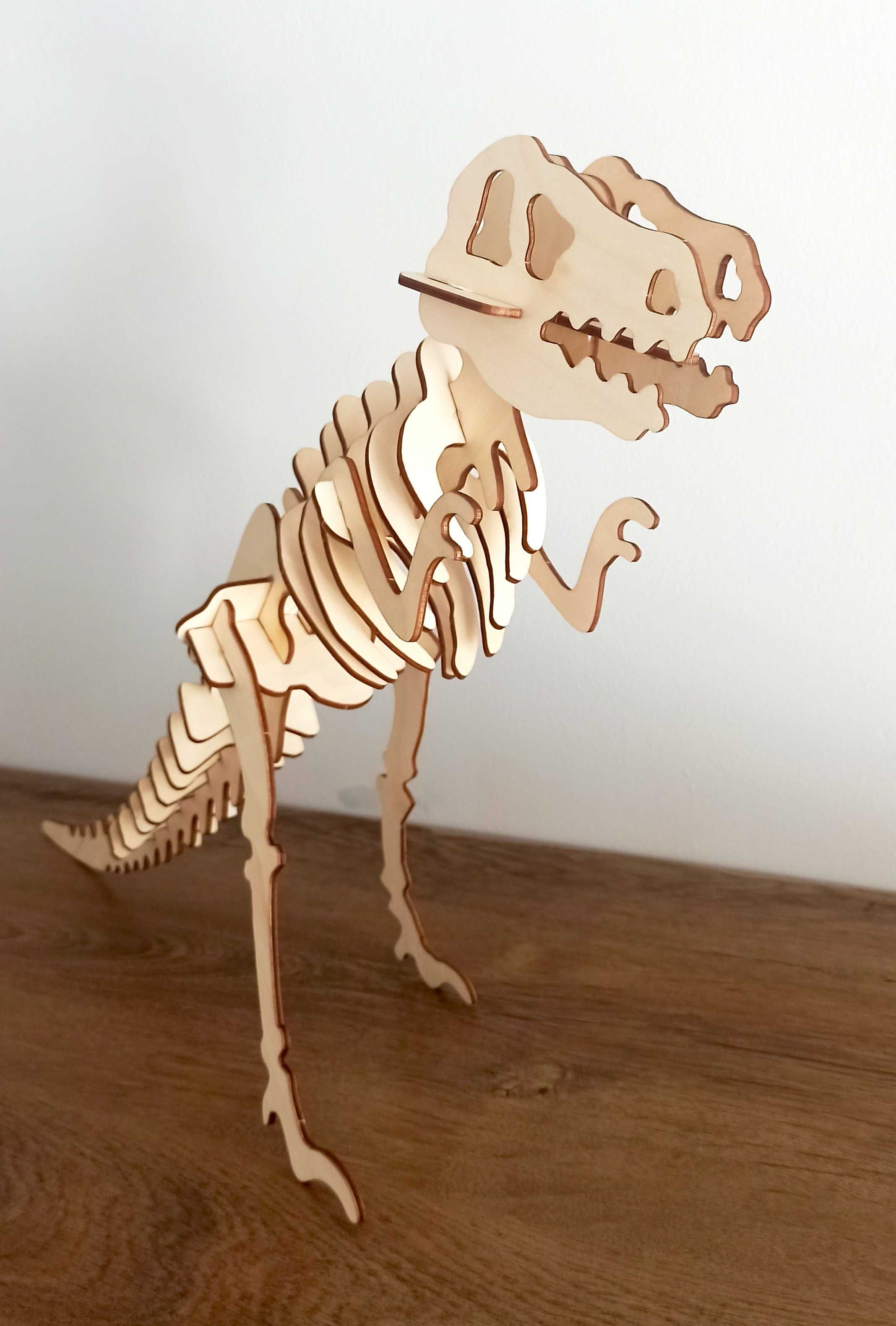 T-Rex model 3d drewniane puzzle