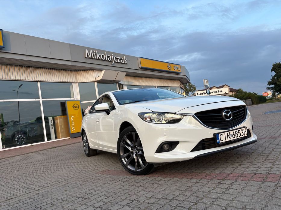 Mazda 6 Mazda 6 GJ III 2014r. 2.2 150 i-eloop Biała Perła zadbany