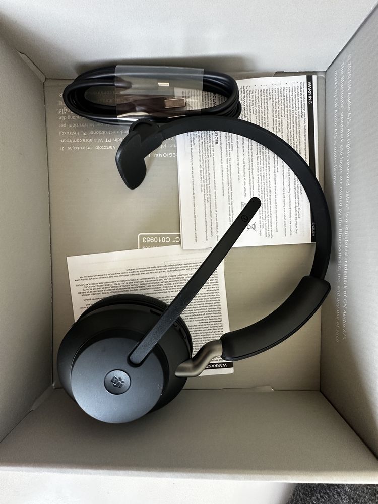 Jabra Evolve2 65 Mono USB-A бездротова гарнітура для офісу навушники