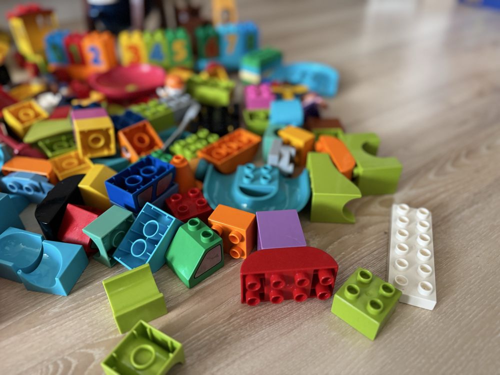 Набір Lego Duplo потяг, самоскид, подежна машинка