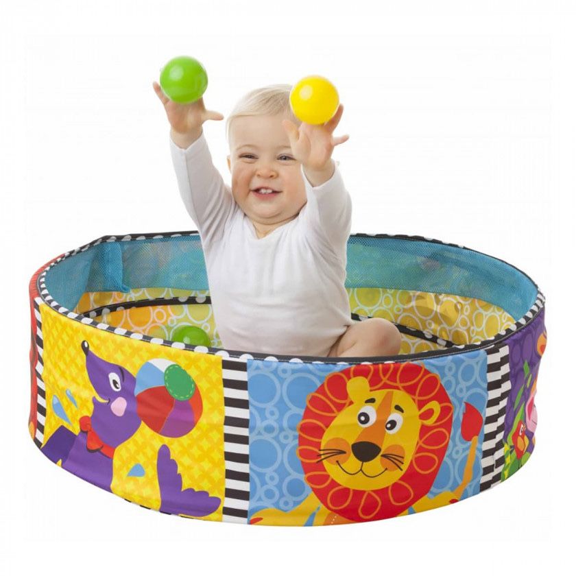 Розвиваючий басейн-килимок з іграшками та кульками Playgro