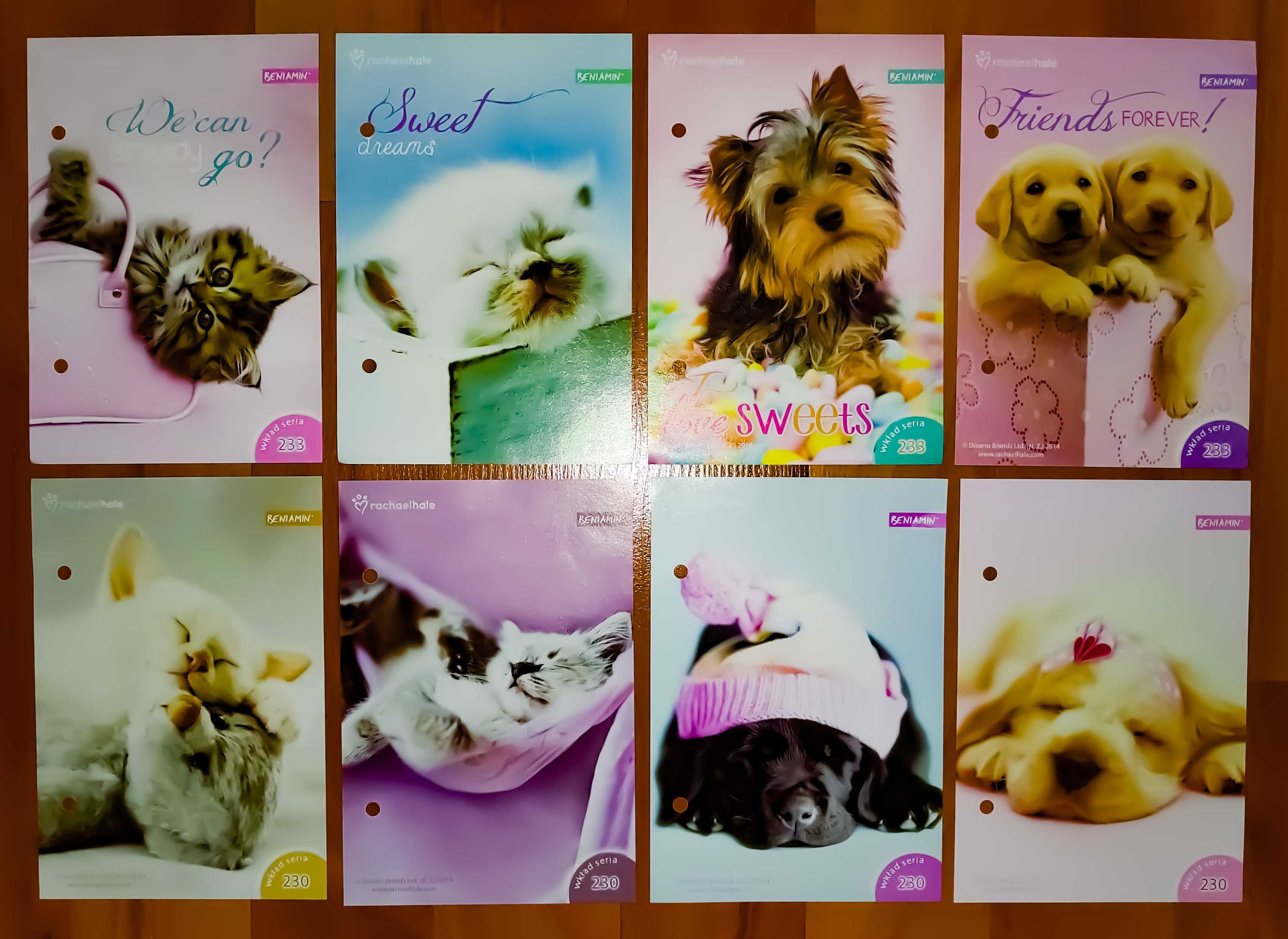 Karteczki Zwierzęta: Pieski, Kotki mix - A5 i A6
