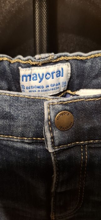 Jeansy Mayoral r.86 ocieplane